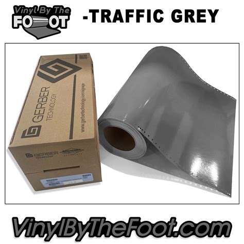 15" 3M/Gerber 220 Series Vinyl - Traffic Grey