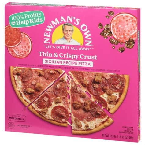 Newman's Own Sicilian Thin & Crispy Crust Frozen Pizza, 17.1 oz - Fry’s ...