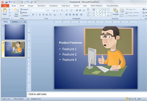 Hacer Presentaciones en PowerPoint con Personajes de Vectores Gratis