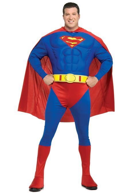 Adult Superman Costume Plus Size - Superhero Halloween Costumes 1X