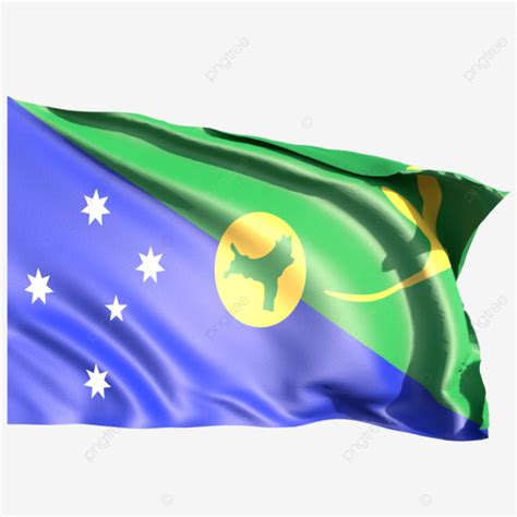 Christmas Island Flag Waving, Christmas Island Flag, Christmas Island Flag Waving Transparent ...