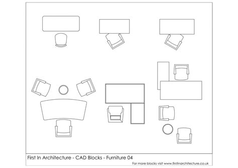 Free CAD Blocks - Furniture (Office Desks)