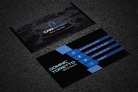 Car Wash Business Card | Business Card Templates ~ Creative Market