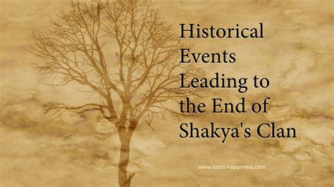 Historical Events Leading to the End of Shakya's Clan - Lotus Happiness