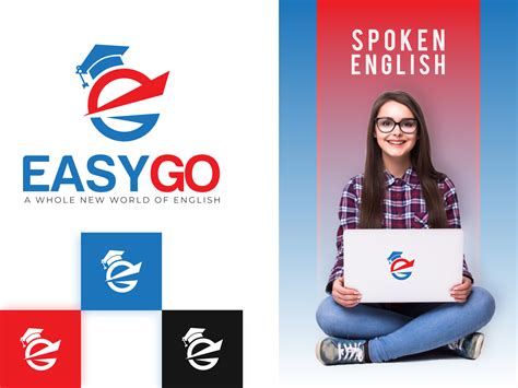 Spoken English Classes Logo - EASYGO by SkarCreate on Dribbble