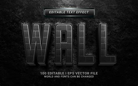 Wall Text Effect Graphic by SugarV_Creative · Creative Fabrica