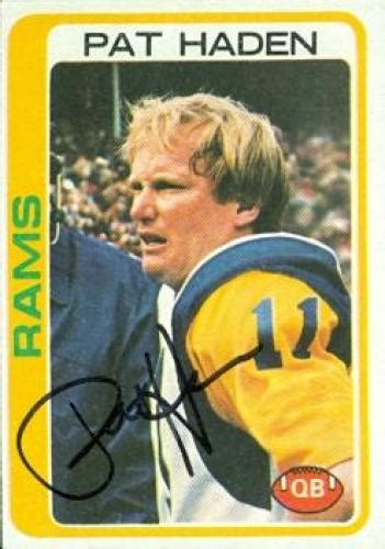 Pat Haden autographed Football Card (Los Angeles Rams) 1978 Topps #346