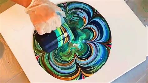 Fluid Painting ART on a CANVAS with Acrylic Pouring #Art | Fluid acrylic painting, Acrylic ...