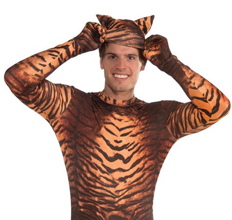 Adult Tiger Bodysuit | $44.99 | The Costume Land