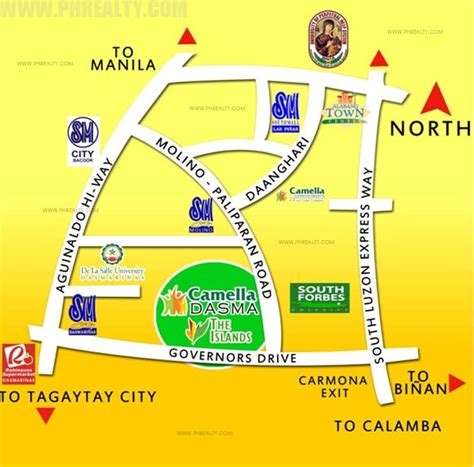 Location & Address of Camella Homes Camella Dasma At the Islands ...