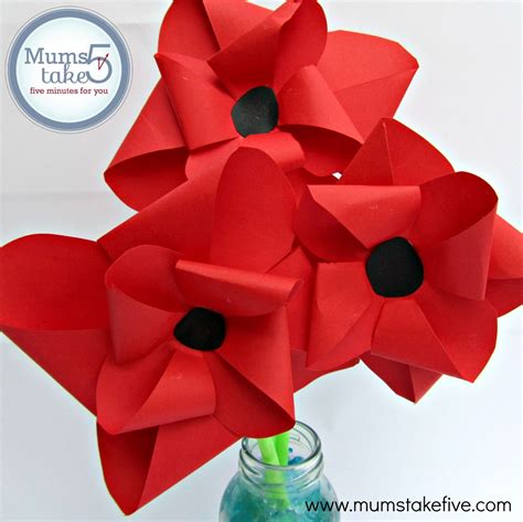 Paper Poppies and Flowers | Poppy craft, Flower crafts, Poppy craft for kids