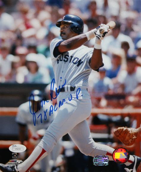 Jim Rice Boston Red Sox Signed Autographed 8x10 Photo JSA