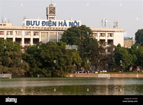 Main Post Office, Buu Dien, Hanoi, Vietnam Stock Photo, Royalty Free ...