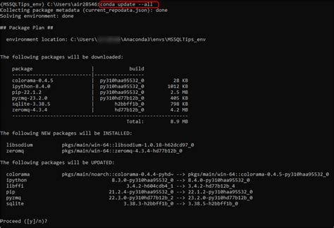 Anaconda Python Installation and Package Management for Projects