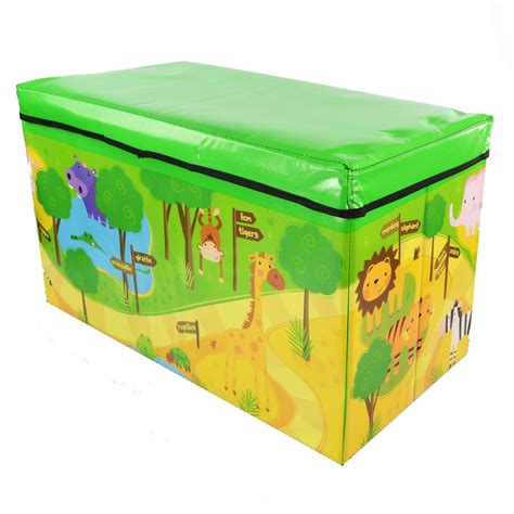 Kids Childrens Large Storage Toy Box Boys Girls Books Chest Clothes ...