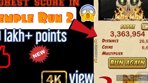 Highest Score in TEMPLE RUN 2 😱😱 - YouTube