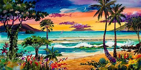 Beautiful! Beach Painting, Canvas Painting, Canvas Art, Garden Painting, Seascape Paintings ...