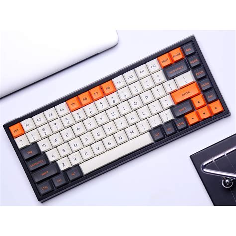 YUNZII KC84 84 Keys Hot Swappable Wired Mechanical Keyboard with PBT Dye-subbed Keycaps ...