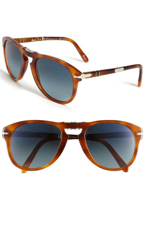 Persol Folding Frame 'Steve Mcqueen' Sunglasses in Brown | Lyst