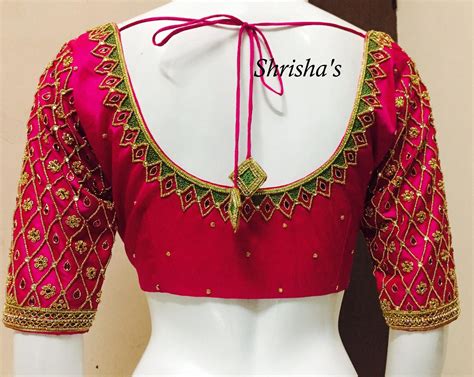 Shrishas Fashion Designer. Contact : 098946 14882. | Embroidery blouse ...