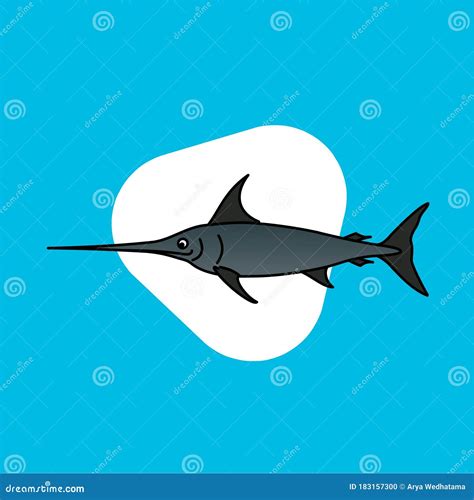 Swordfish Cartoon Illustration | CartoonDealer.com #83843559