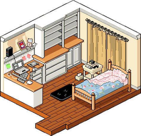 Bedroom | Pixel art, Pixel art background, Isometric art