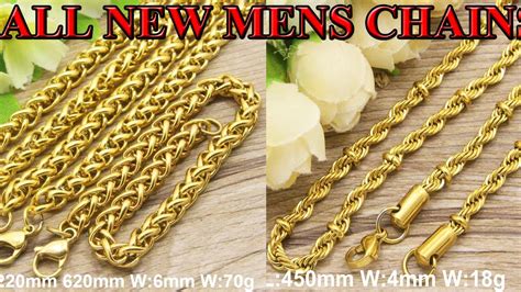 LATEST & BEST GOLD CHAIN DESIGNS FOR MEN 2020 // ROPE CHAIN FOR MEN ...