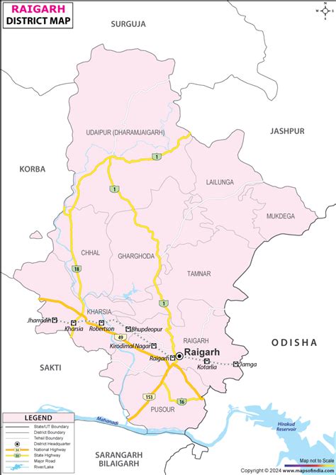 Raigarh District Map