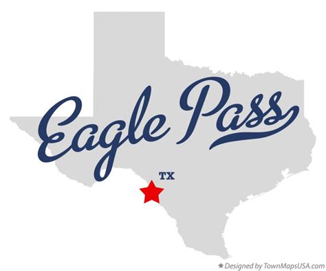 Map of Eagle Pass, TX, Texas