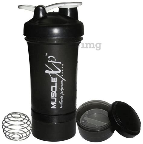 MuscleXP Advanced Stak Protein Shaker with Steel Ball Black & White: Buy packet of 1.0 Shaker at ...