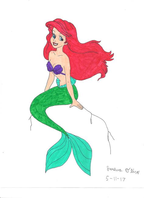 Ariel The Little Mermaid Drawing | Free download on ClipArtMag