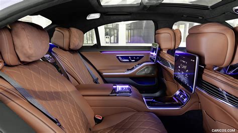 2021 Mercedes-Benz S-Class (Color: Leather Siena Brown) - Interior, Rear Seats | HD Wallpaper #138