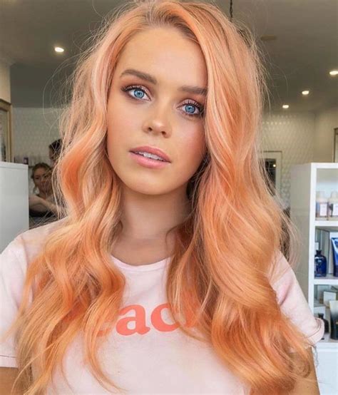 Blorange Hair, Halo Hair, Hair Dos, Hair Color And Cut, Hair Inspo Color, Cool Hair Color, Peach ...