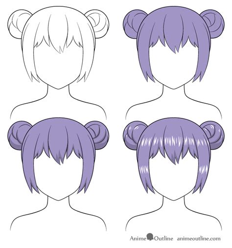 Details more than 74 anime hairstyles buns best - in.coedo.com.vn