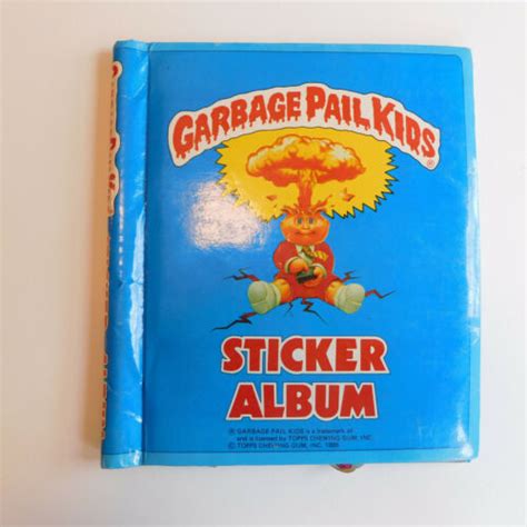 Vintage Garbage Pail Kids Sticker Album with Used Stickers 1985 ...