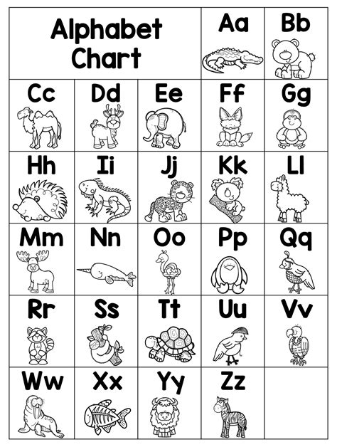 A To Z Chart Printable - Printable Word Searches