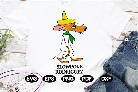 Speedy Gonzales Slowpoke Rodriguez vectorized image in svg | Etsy