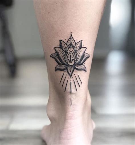 30 Attractive Black Lotus Flower Tattoo Designs with Meaning