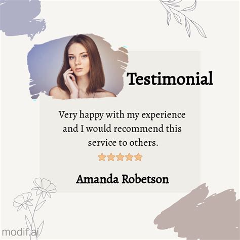 Beauty Product Testimonial Template - Mediamodifier