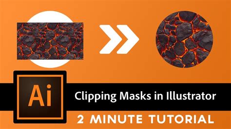 How to do Clipping Mask in Illustrator - 2 MINUTE Tutorial - YouTube