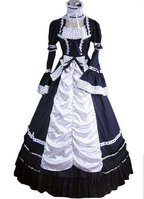 Amazon.com: Elegant Gothic Lolita Victorian Aristocrat White Lace Long Dress: Clothing ...