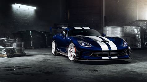 ADV1 Wheels Dodge Viper Blue ACR 5K Wallpaper | HD Car Wallpapers | ID #7894