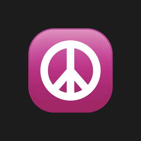 Purple peace sign emoji 49033961 Vector Art at Vecteezy