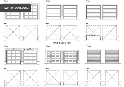 Garage Door Cad Block