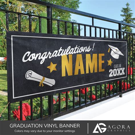 class of 2020-13oz Vinyl IndoorOutdoor Personalized Congratulations ...