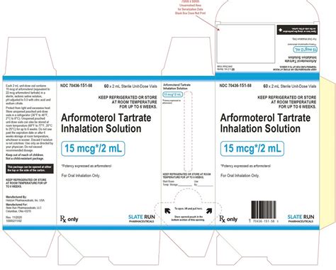 ARFORMOTEROL TARTRATE INHALATION solution