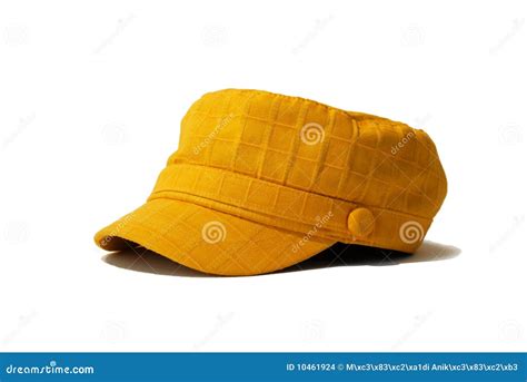 Yellow hat stock photo. Image of bonnet, white, headgear - 10461924