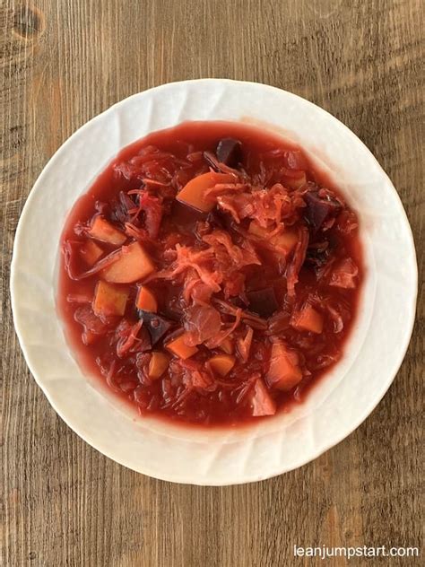 Sauerkraut soup recipe with beets and potatoes (30 minutes)