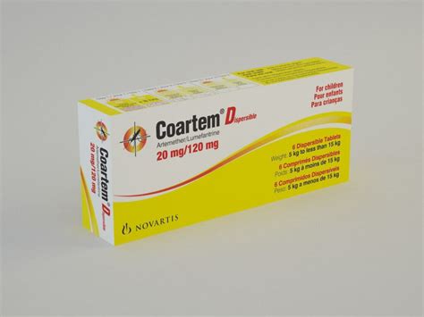 Coartem D 20/120mg 6’s – Country Medical Pharmacy