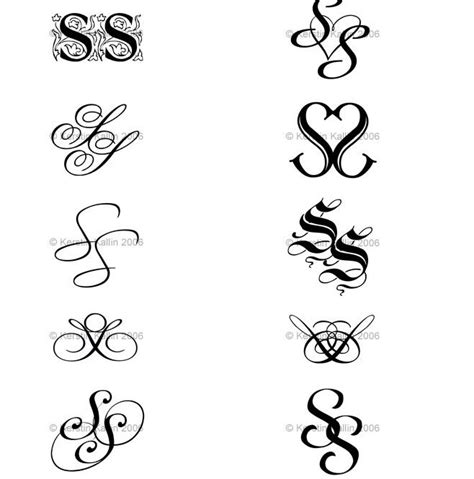 Tattoo lettering, Letter s tattoo, Monogram tattoo